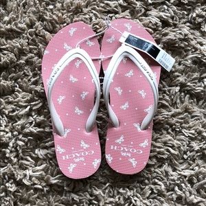 Coach flip flops